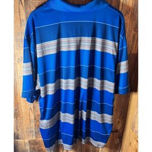 Ben Hogan Performance 3XL Striped Golf Polo Shirt Blue Black Gray